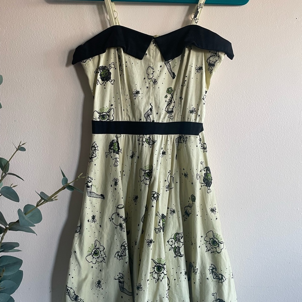 Rock Steady Tattoo Print Dress
